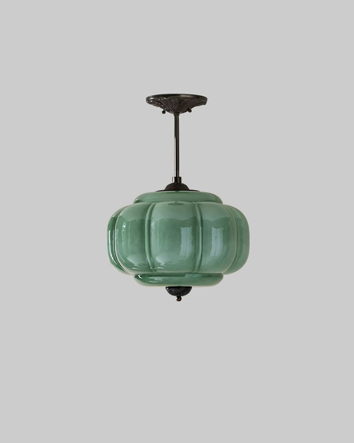 Murano Pumpkin Glass Pendant Lamp