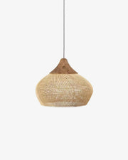 Braided Rattan Pendant Lamp