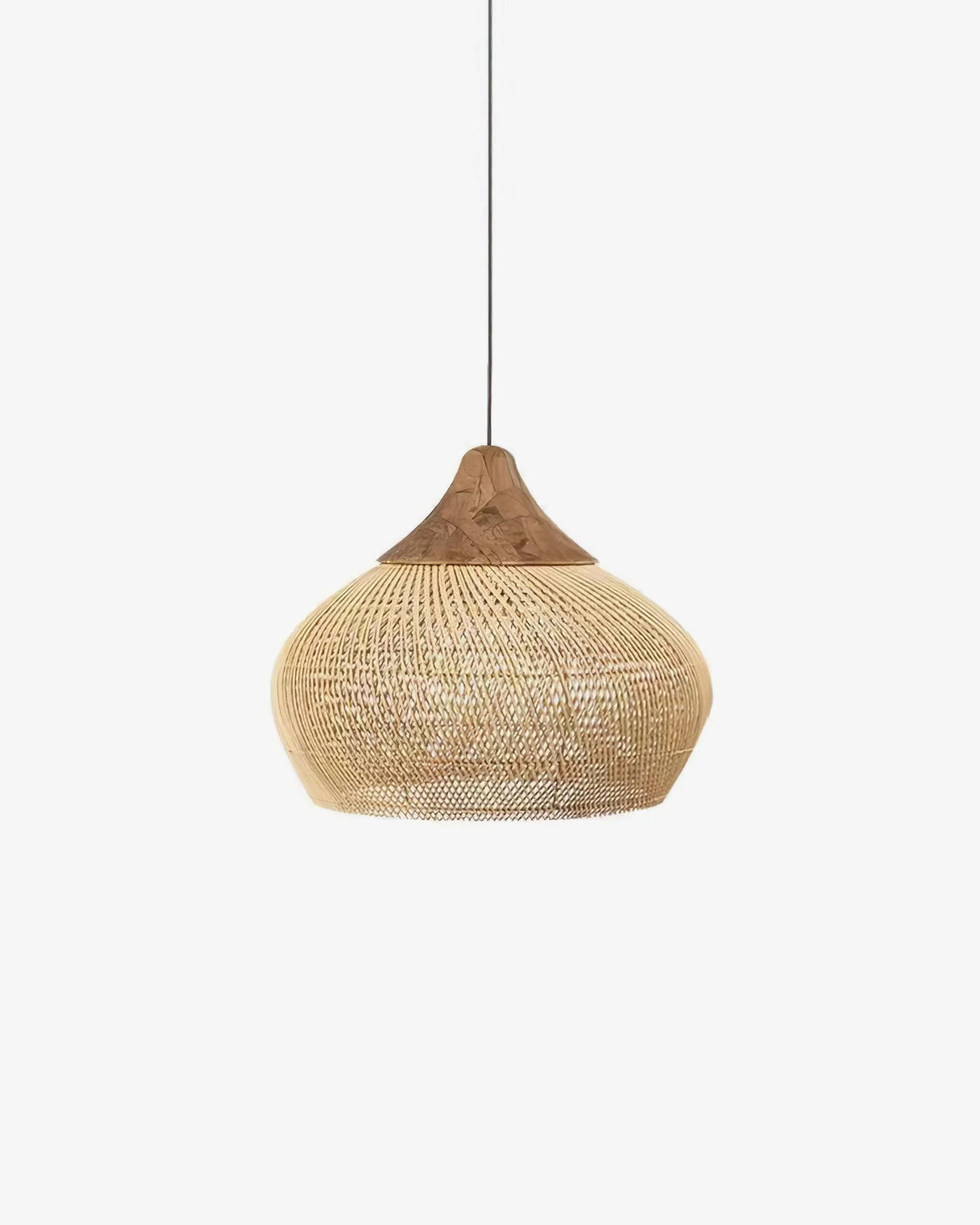 Braided Rattan Pendant Lamp