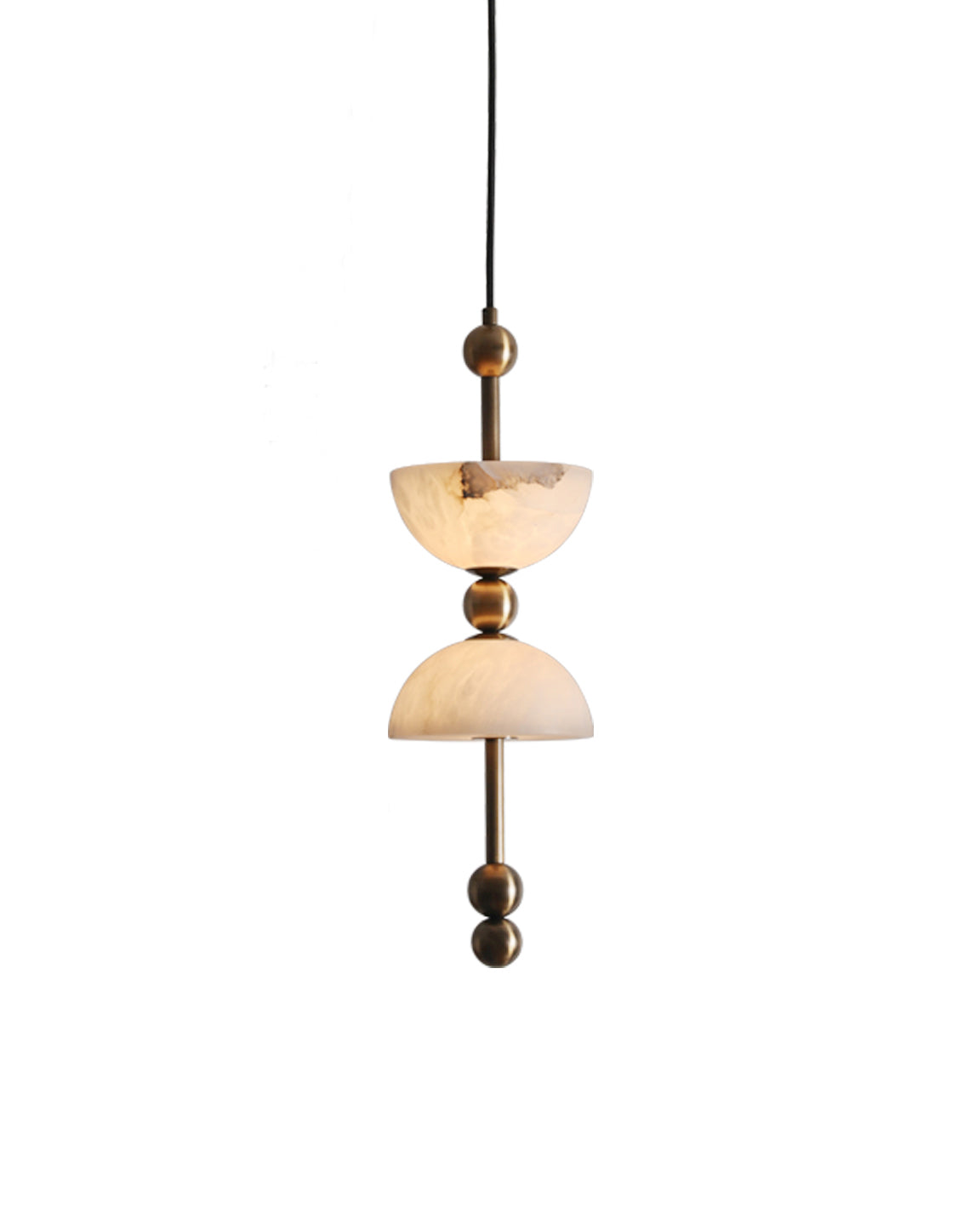 Alabaster Totem Pendant Light