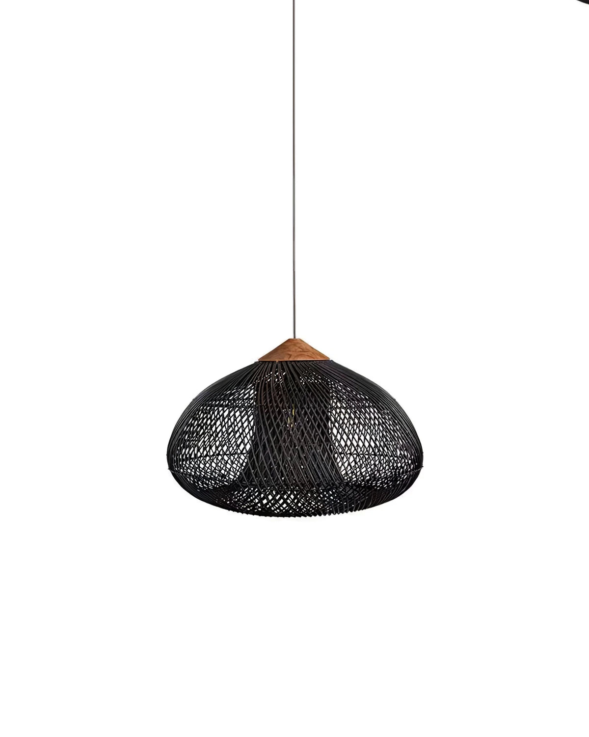 Braided Rattan Pendant Lamp