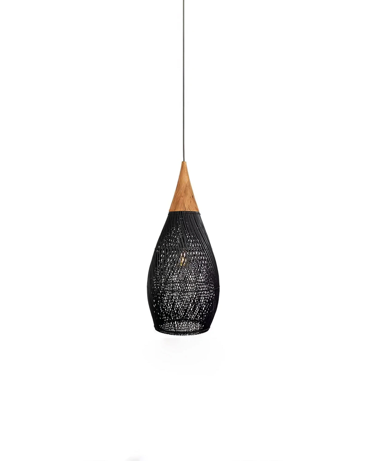 Braided Rattan Pendant Lamp