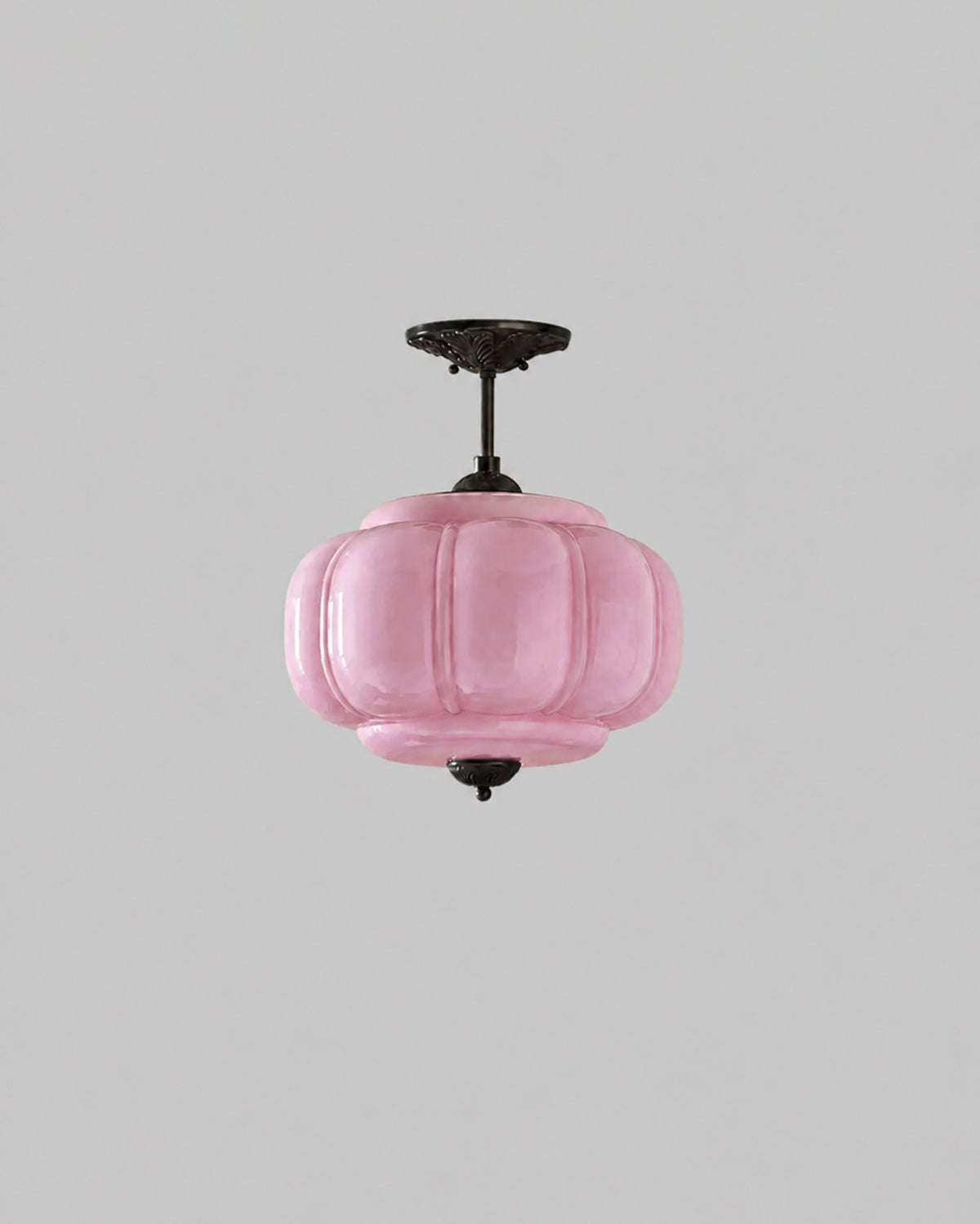 Murano Pumpkin Glass Pendant Lamp