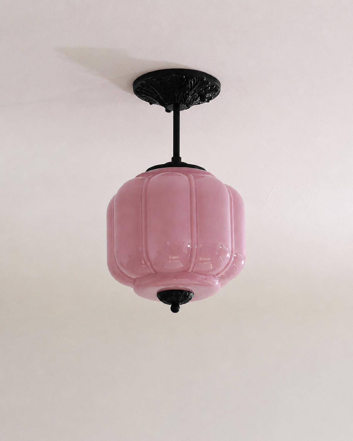 Murano Pumpkin Glass Pendant Lamp