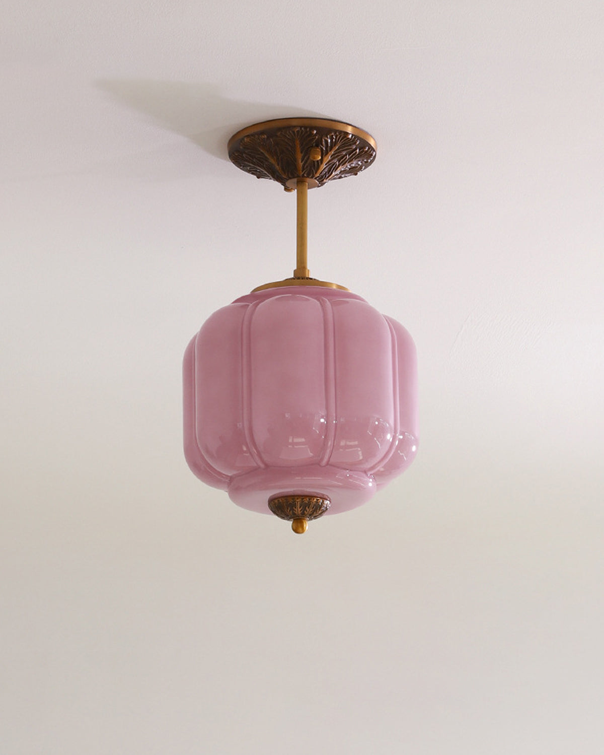 Murano Pumpkin Glass Pendant Lamp